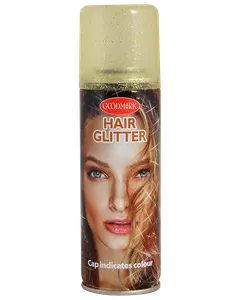 Glitter hårspray - Guld