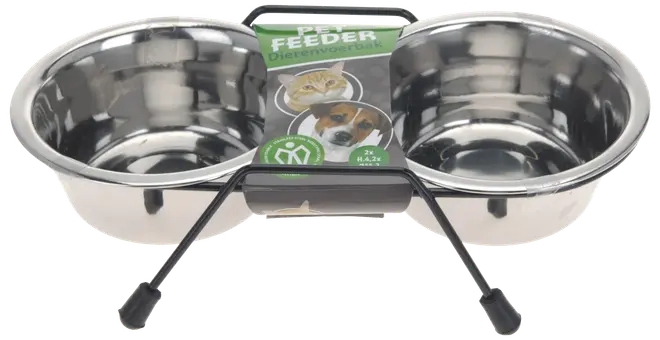 Foderbar med 2 skåle