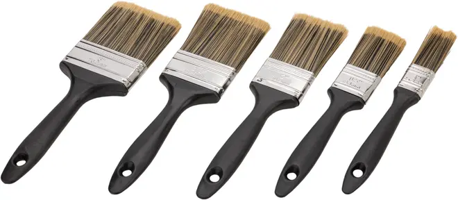 Penselsæt 5 dele - sort