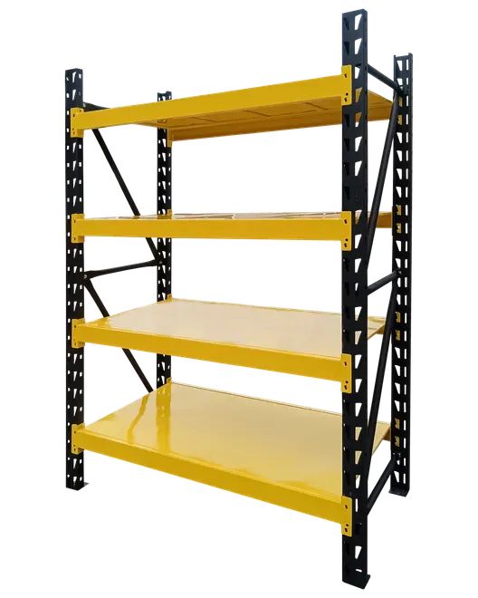 Lagerhylla 180X120X60 cm gul