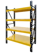 Lagerhylla 180X120X60 cm gul