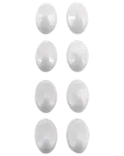 Selvklæbende kroge plast 8-pak