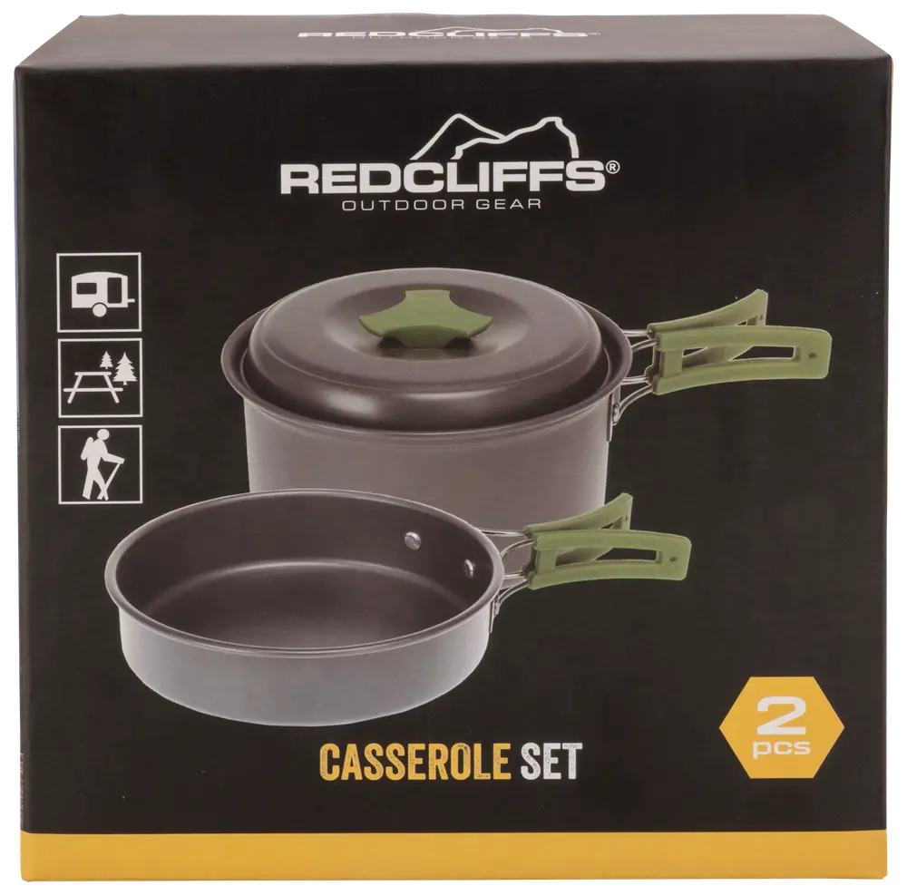 Camping kasserollesæt 2 dele
