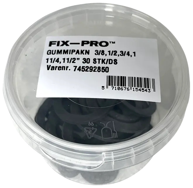 Pakning sortiment 30 stk.