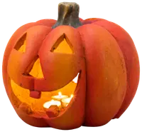 Pumpa ljus 28 cm halloween