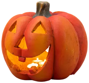 Pumpa ljus 28 cm halloween
