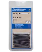 Arvid Nilsson Stålsøm hærdet 2,5 x 50 mm 25-pak