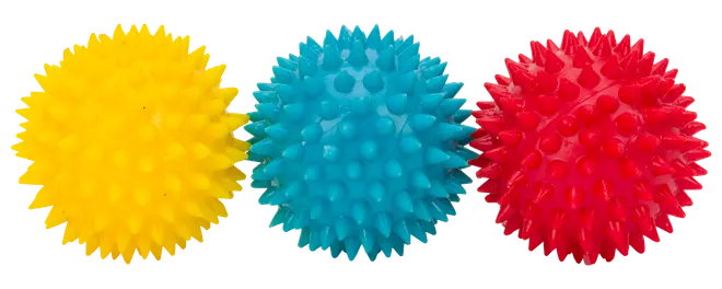 DanPet Hundleksaker 3-pack bollar med piggar