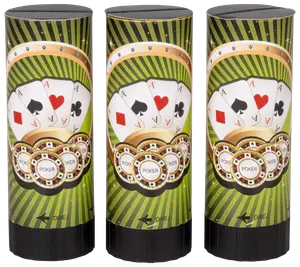 Konfettikanon med fjeder 10 cm 3-pak