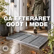 Rektangulær galvaniseret stålgittermåtte til hoveddøren, designet til at skrabe mudder af støvler og holde indgangen ren.