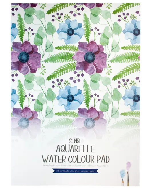 Sense akvarellblock A3 200 g