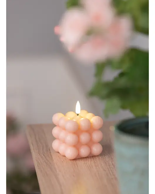 Led-Bubbelljus Rosa 7,5 Cm