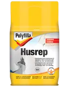 Polyfilla Husrep cementbaseret reparationspulver til udendørs brug, egnet til udfyldning af huller og revner i murværk. Vejr- og vandbestandig. Grå farve. 3,5L udbytte, max dybde 10cm.