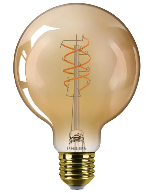 Philips LED-pære filament 5,5W E27 G95 billede 4
