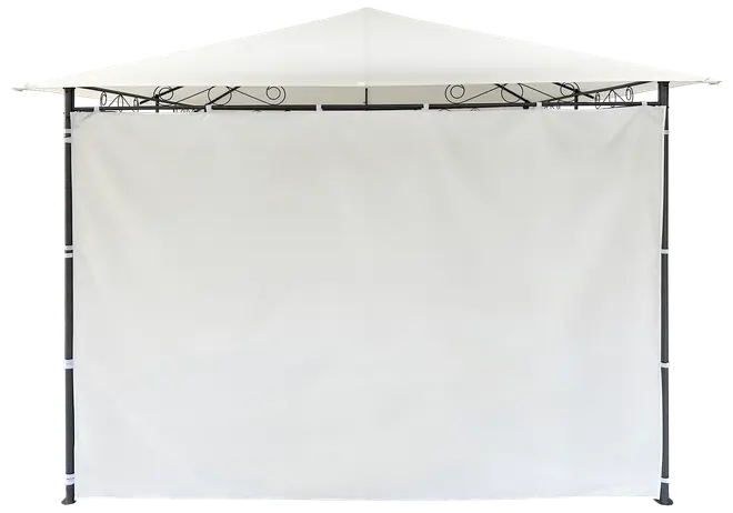 Sidovägg utan fönster - Vit