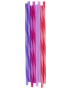 Sugerør 80-pak - Lilla og pink