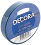 Rulle Decora Outdoor UV-tape, blå, 19 mm bred og 25 meter lang, velegnet til udendørs brug og maling, med produktetiket og stregkode på emballagen.