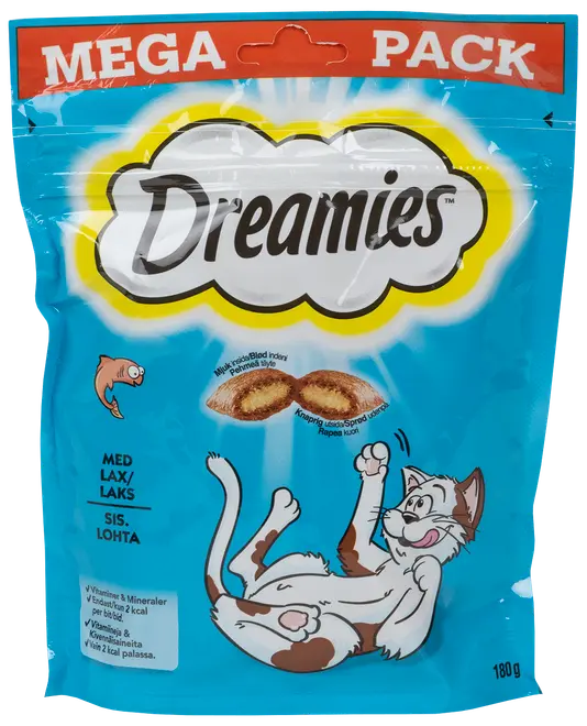 Dreamies Kattesnack laks 180 g