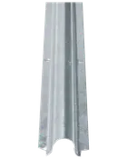 Galvaniseret stålprofil til gipsvægge med U-formet profil, forborede huller til kabler og glat metaloverflade, beregnet til indvendige vægrammer i byggeprojekter.