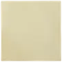 Fyrkantigt kakel i enfärgad krämfärg med slät, blank yta. Passar väggar eller golv i kök, badrum eller andra inomhusmiljöer. Enkel, modern design.
