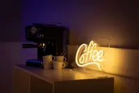 BRIGHT DESIGN Neonskilt Coffee H. 22,5 x B. 35 cm