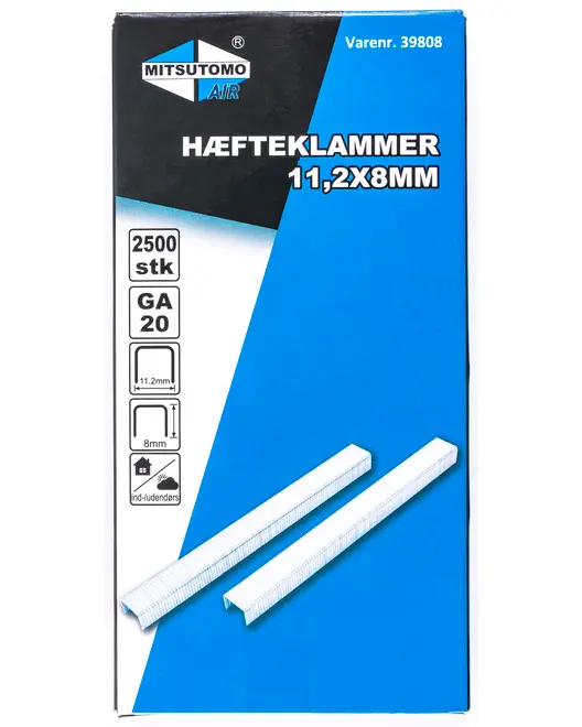 Mitsutomo Air häftklammer 11,2 x 8 mm 2500 st