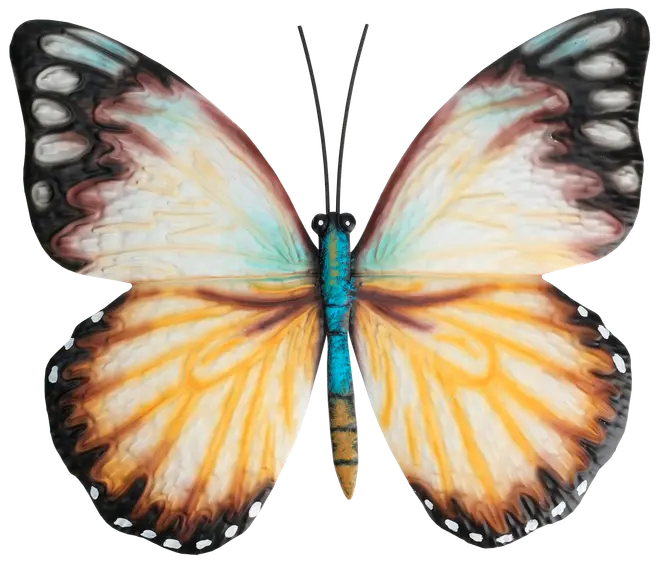 Metalsommerfugl til væg