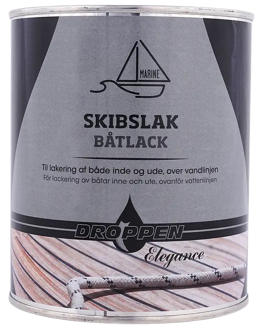 Droppen Elegance Skibslak 0,75 L - blank