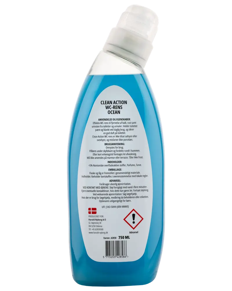 Clean Action WC Rens 750 ml - Ocean