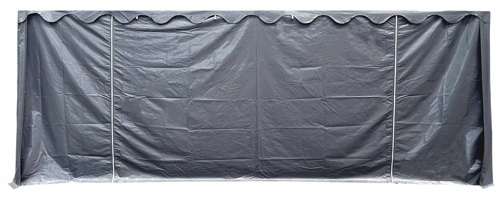 Gavelvägg med dörr 5 meter - grå