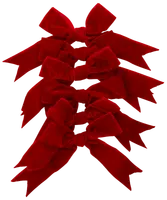 Rosett Velour Röd 6-pack