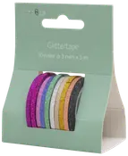 GLITTERTEJP 10 RULLAR 3MMX3,5M
