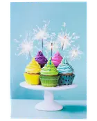 Kort med kuvert 11x17 cm - cupcake