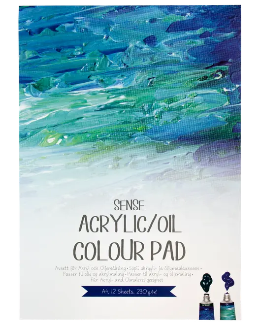 Sense Olie-/akrylblok A4