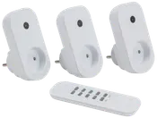 Sartano Stikkontakt fjernbetjent 3-pak - hvid