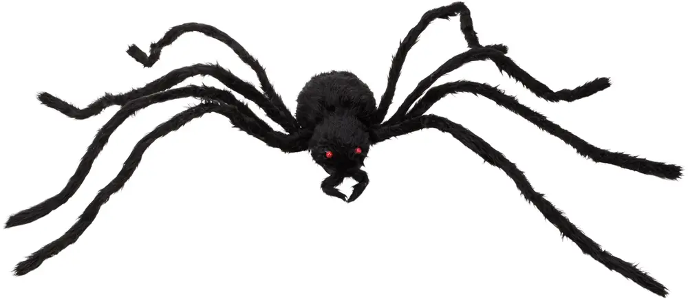 Halloween spindel 170 cm - svart