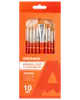 AUREUO Penselset-A för akrylfärg 10 st 