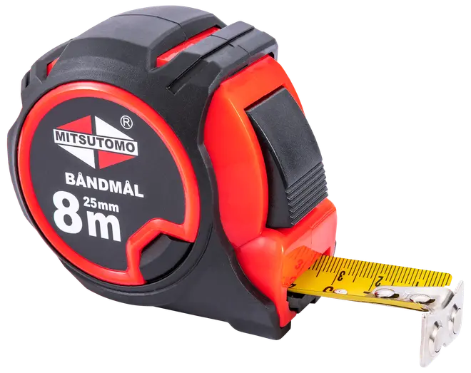 Målebånd 8 meter x 25 mm