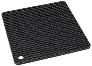 Grytunderlägg i silikon - svart