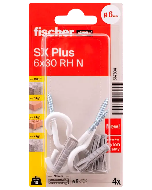 Krok+plugg SX Plus 6x30 RHN 4 st