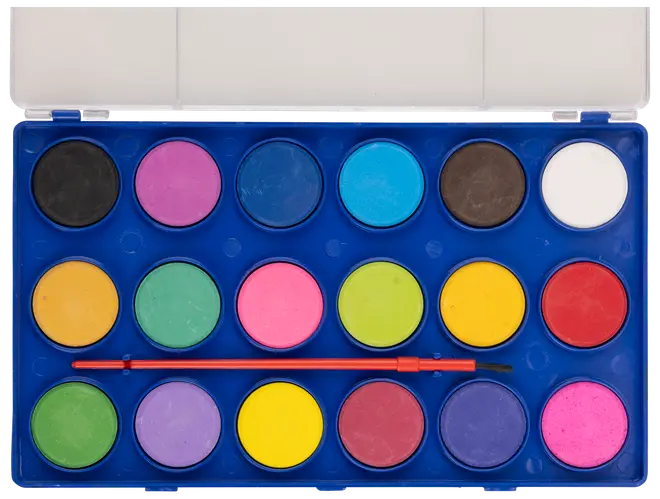 Vattenfärg - 18 färger