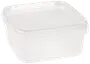Platslåda med lock 1600 ml fyrkantig