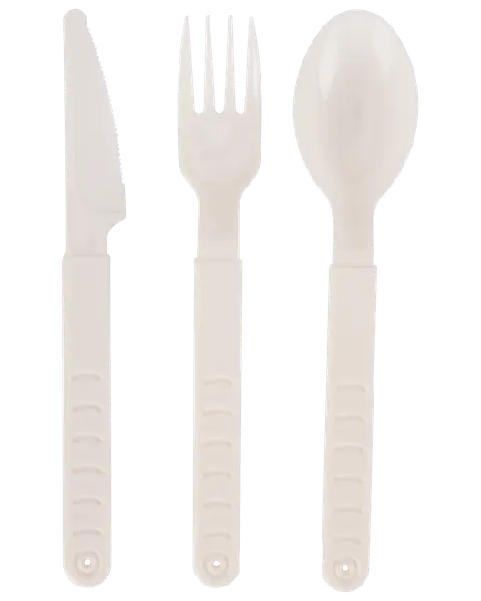 Återanvändbart bestickset, 18 delar – olika färger