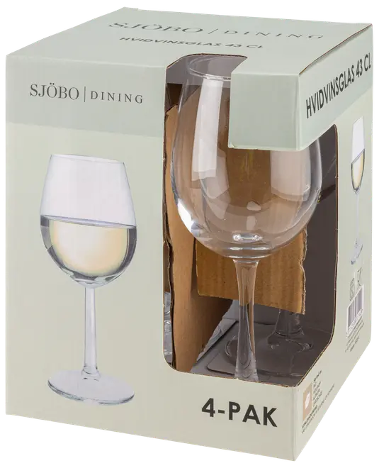 Hvidvinsglas 43 cl 4-pak