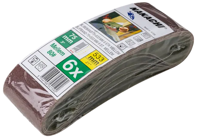 Slipband 75x533 mm medium 6 st