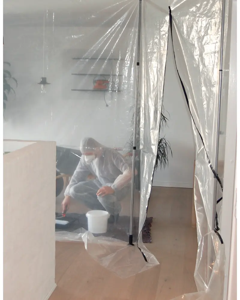 Støvvæg i bæretaske