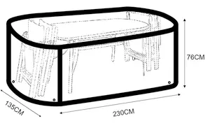 Möbelöverdrag 76x135x230 svart