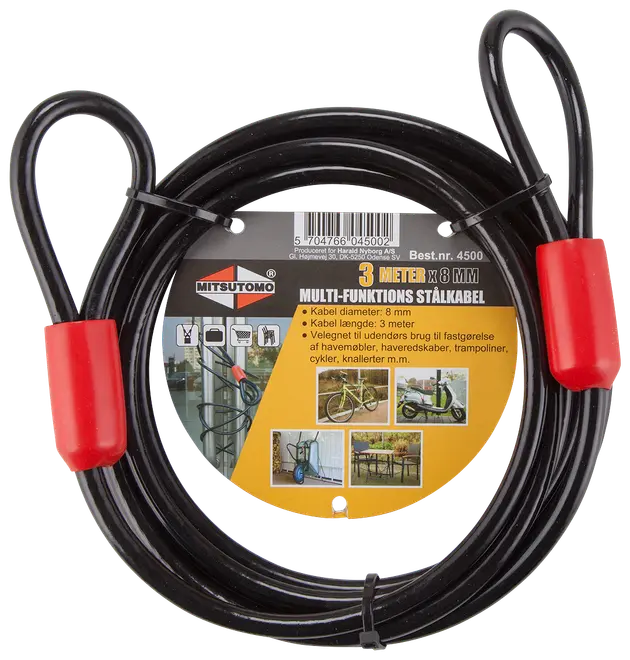 Stålvajer d 8 mm 3 meter