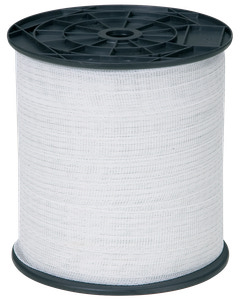 Hegnstråd 40 mm 200 m hvid nylon