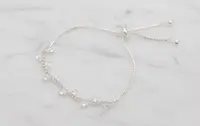 Armband med stenar - silver